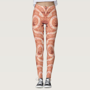 Leggings Snake floral folk : Vintage symétrique