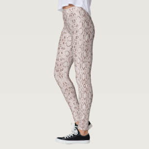 Leggings Snakeskin Brown