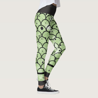 Leggings Snakeskin vert