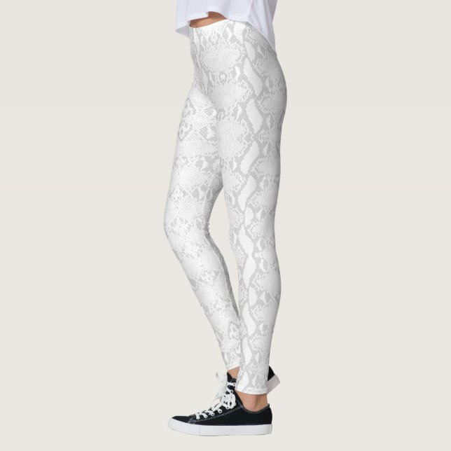 Leggings Snakeskin White Python (Gauche)