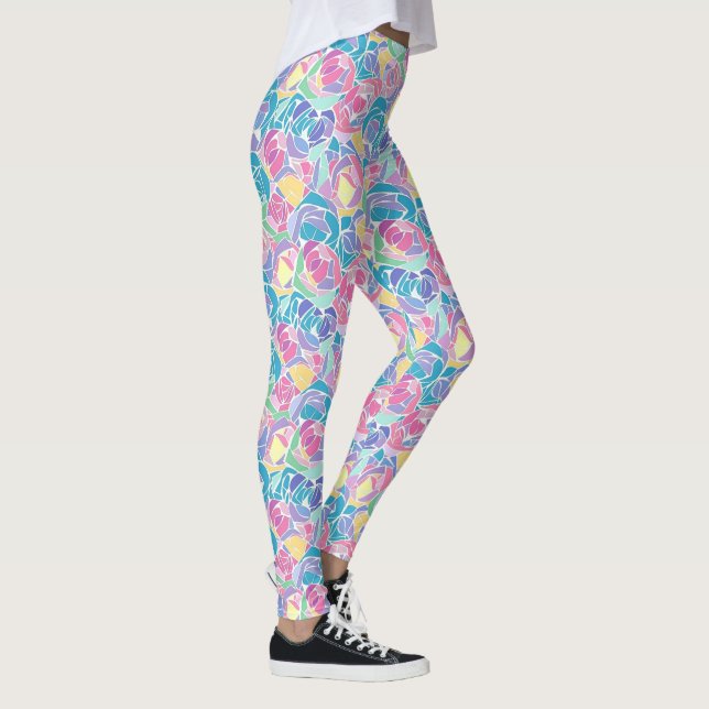 Leggings Soft Pastel Rose Love (Droite)