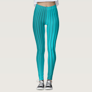 Leggings "soie" turquoise -