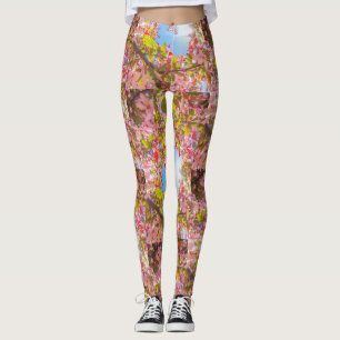 Leggings Sois ma Valentine Nature fleurit Fleurs de coeur A