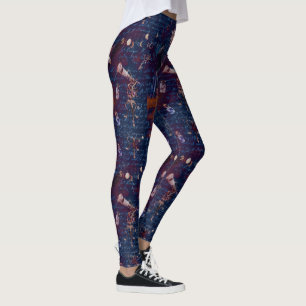 Leggings Sorcière Euphemia Bleu Foncé Femmes