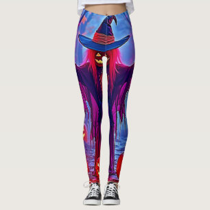 Leggings Sorcière mystérieuse dans Enchanted Woods Design