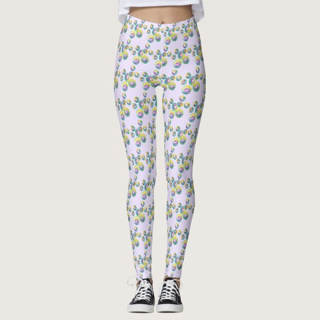 Leggings Souffler Iridescente Rainbow Soap Bubles Purple (Devant)