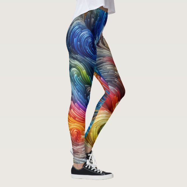 Leggings Spectre Abstrait contemporain (Droite)