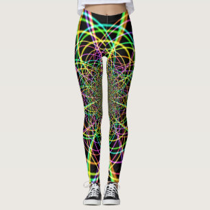 Leggings Spirale arc-en-ciel folle