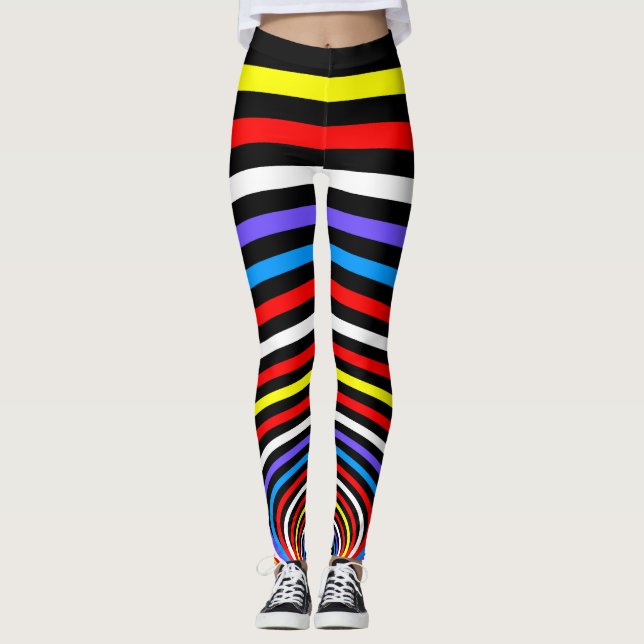 Leggings Spirale psychédélique (Devant)
