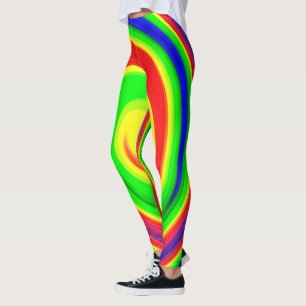 Leggings spirales psychédéliques