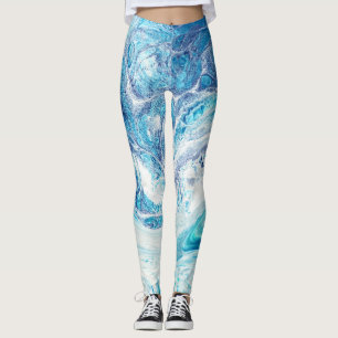 Leggings Splash couleur : Acrylique Abstrait Arrière - plan