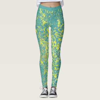 Leggings splash yellow