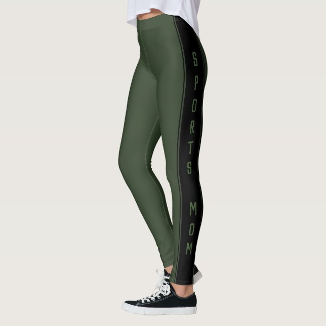 Leggings sport avec texte - Sports Mom (Gauche)