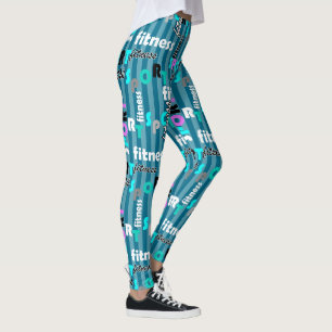 Leggings sport fitness texte clair motif pour sportswear