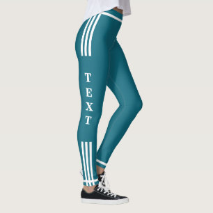 Leggings sportifs avec texte et couleurs personnal