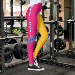 Leggings Sports personnalisables Votre NOM/Votre CLUB