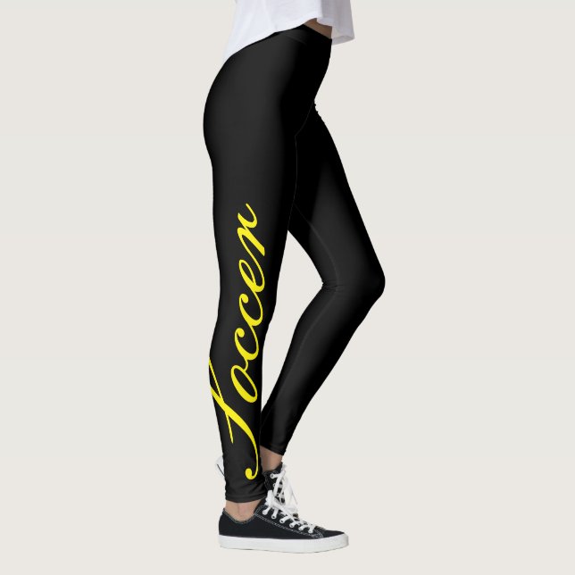 Leggings sports personnalisés femmes de football, pour fill (Droite)