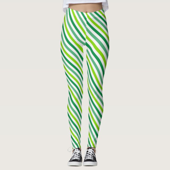 Leggings St. Patrick's Day Cross Stripes Motif-54602 (Devant)