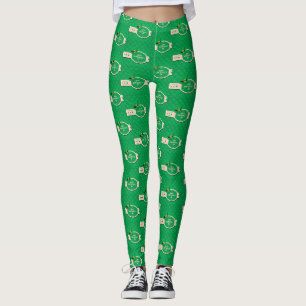 Leggings St Patrick's Day Cute Green Motif irlandais Chance