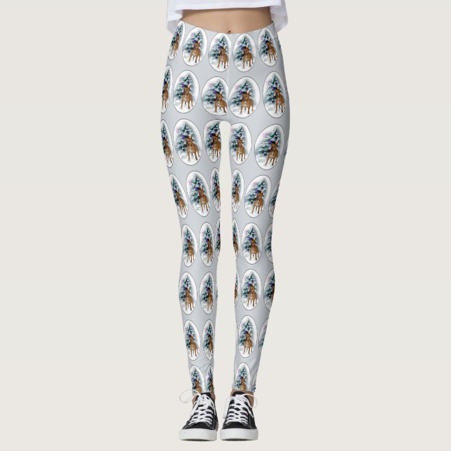 Leggings Staffordshire Bull Terrier Noël (Devant)