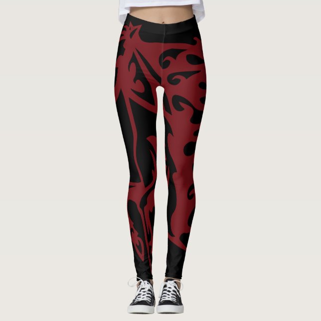 Leggings Stallion Pony Horse Steed Rapid Red Line Art (Devant)