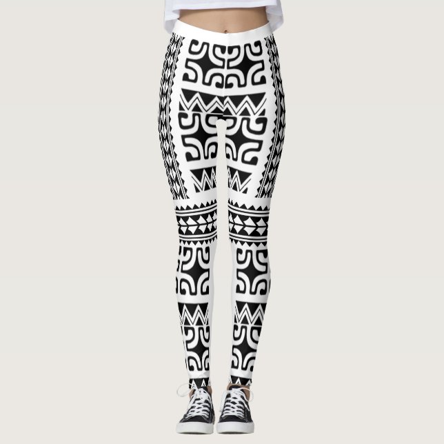 LEGGINGS Stammestattoo (Vorderseite)