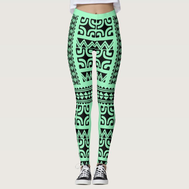 LEGGINGS Stammestattoo (Vorderseite)