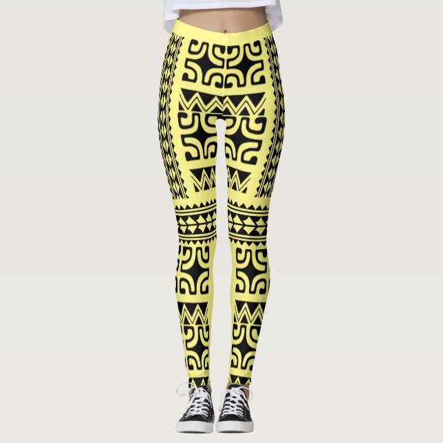 LEGGINGS Stammestattoo (Vorderseite)