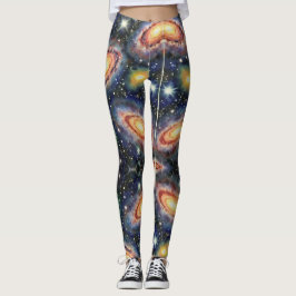 Leggings Star Clusters Dark Space Dust Galaxy