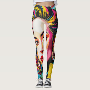 Leggings « Strasha » - Dream Collage Pop Brillant