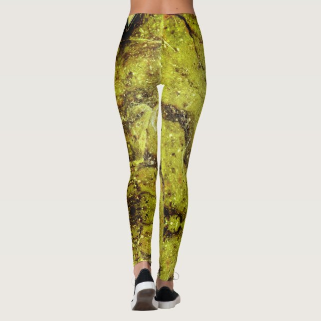 Leggings Structure de texture en pierre de taille semi-préc (Dos)