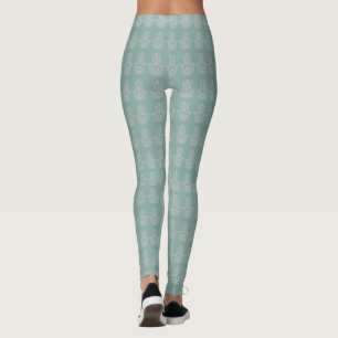 Leggings Studio De Yoga Vert De La Mer Hamsa