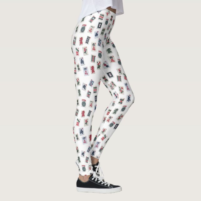 Leggings Style américain MahJong jeu de tuiles design (Droite)