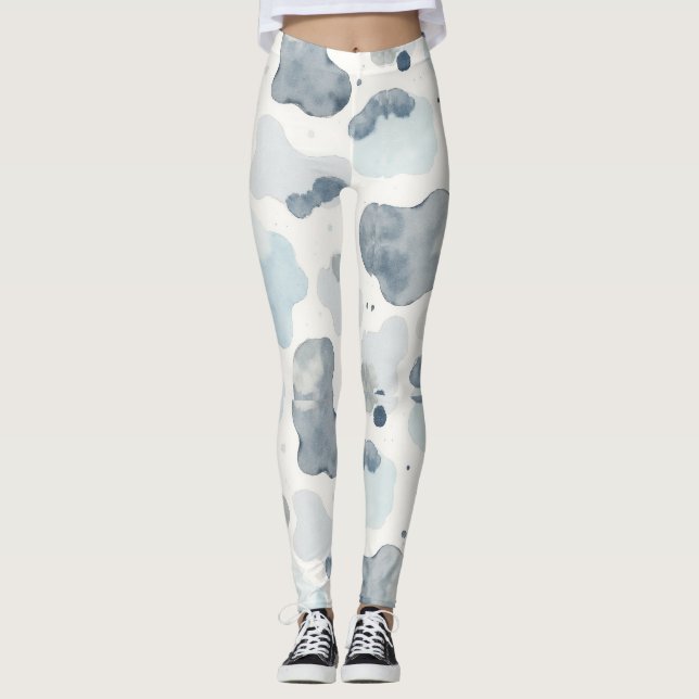 Leggings Style Camouflage Motif sans couture hiver (Devant)