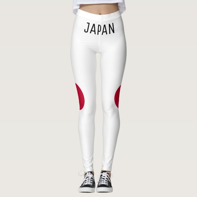 Leggings Style de drapeau de Personnaliser Japon (Devant)