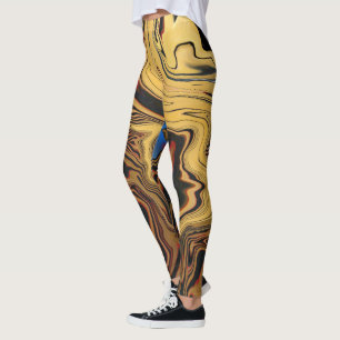 Leggings Style égyptien Couleur Abstraite Conçu