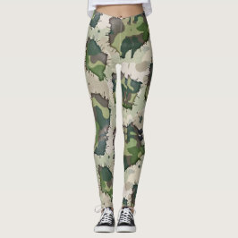 Leggings Style Grunge Camouflage Style Motif transparent