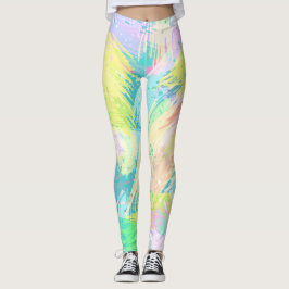 Leggings Style Pale Pastel couleurs Art Abstrait