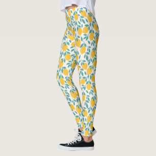 Leggings Sucré Branches de citron Motif