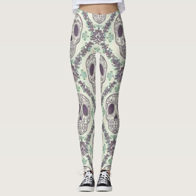 Leggings Sucre Skulls2 (Devant)
