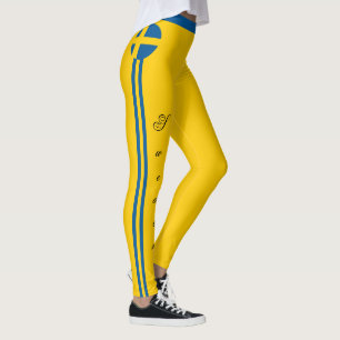 Leggings Suède et Suède Drapeau mode, les fans de voyage/