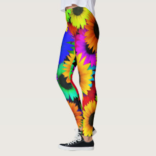 Leggings Sunflower Splendor, un ensemble de belles couleurs