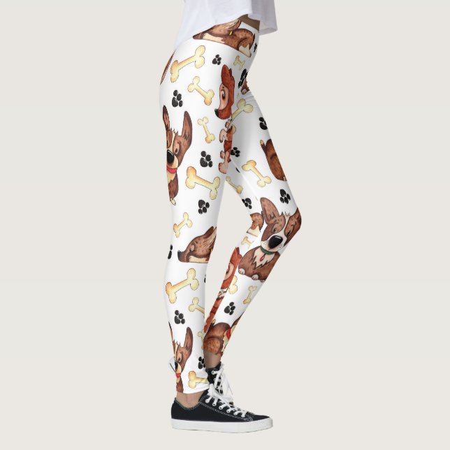 Leggings Super Cute Corgi (Droite)