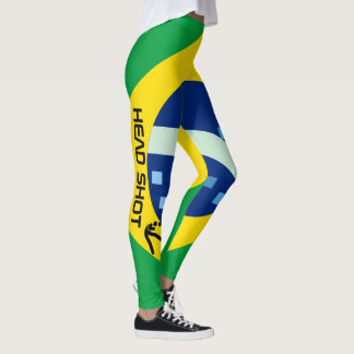 Leggings Supporter personnalisé de football brésilien