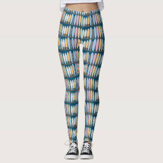 Leggings Surf d'été bleu