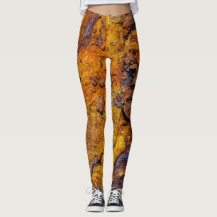 Leggings Surface métallique rouillée