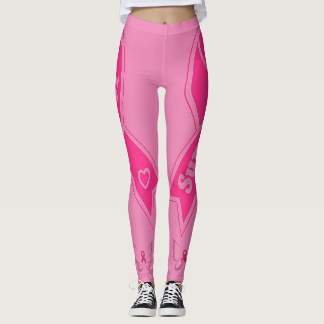 Leggings Survivant du cancer du sein (Devant)