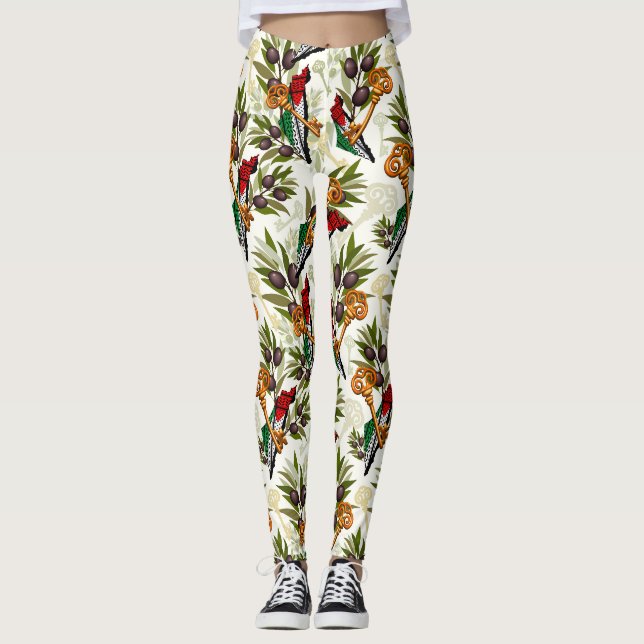 Leggings Symbole clé palestinien du droit au retour (Devant)
