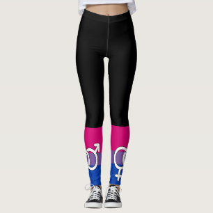 Leggings Symbole de la fierté bisexuelle