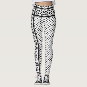 Leggings Symbole Keffiyeh de la Palestine Motif de résistan